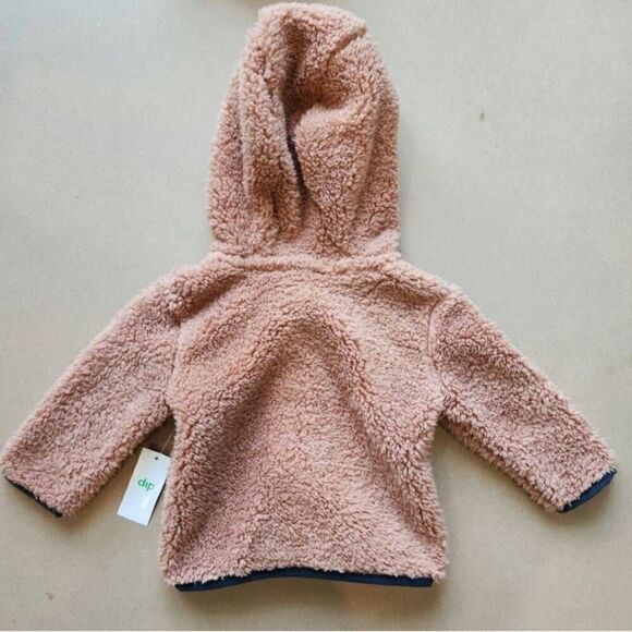 Dip Fuzzy Teddy bear infant coat size 3-6M - Picture 2 of 3